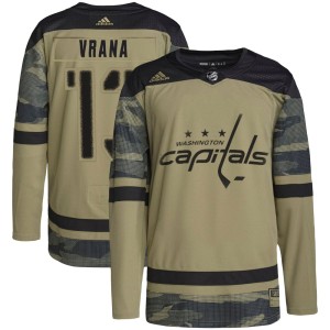 Washington Capitals Jakub Vrana Official Camo Adidas Authentic Adult Military Appreciation Practice NHL Hockey Jersey