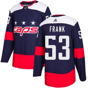 Washington Capitals Ethen Frank Official Navy Blue Adidas Authentic Youth 2018 Stadium Series NHL Hockey Jersey