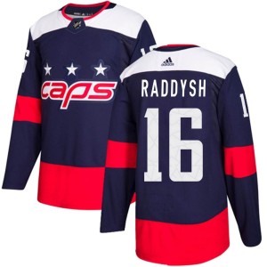 Washington Capitals Taylor Raddysh Official Navy Blue Adidas Authentic Youth 2018 Stadium Series NHL Hockey Jersey