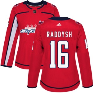 Washington Capitals Taylor Raddysh Official Red Adidas Authentic Women's Home NHL Hockey Jersey