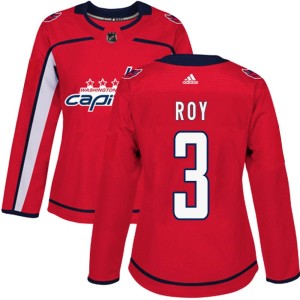 Washington Capitals Matt Roy Official Red Adidas Authentic Women's Home NHL Hockey Jersey