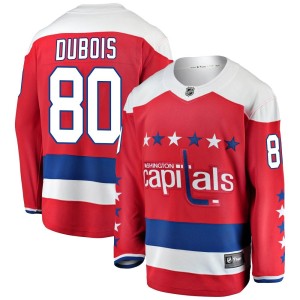 Washington Capitals Pierre-Luc Dubois Official Red Fanatics Branded Breakaway Adult Alternate NHL Hockey Jersey