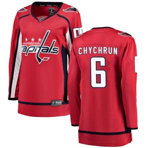 Washington Capitals Jakob Chychrun Official Red Fanatics Branded Breakaway Women's Home NHL Hockey Jersey