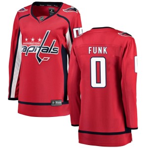 Washington Capitals Zac Funk Official Red Fanatics Branded Breakaway Women's Home NHL Hockey Jersey