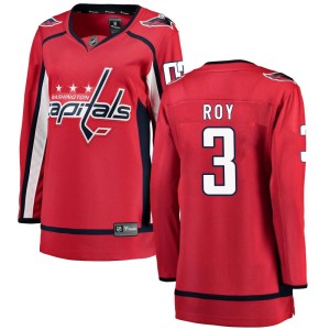 Washington Capitals Matt Roy Official Red Fanatics Branded Breakaway Women's Home NHL Hockey Jersey