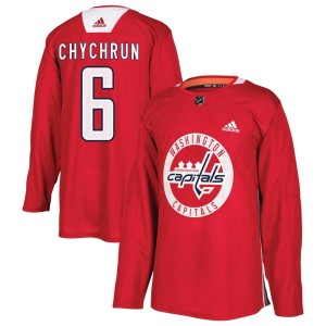 Washington Capitals Jakob Chychrun Official Red Adidas Authentic Youth Practice NHL Hockey Jersey