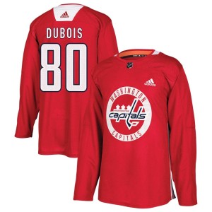 Washington Capitals Pierre-Luc Dubois Official Red Adidas Authentic Youth Practice NHL Hockey Jersey