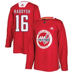 Washington Capitals Taylor Raddysh Official Red Adidas Authentic Youth Practice NHL Hockey Jersey