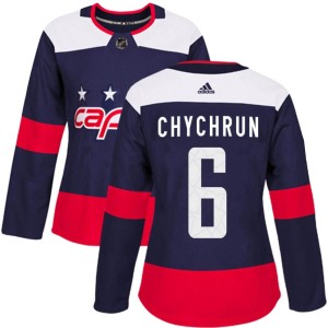 Washington Capitals Jakob Chychrun Official Navy Blue Adidas Authentic Women's 2018 Stadium Series NHL Hockey Jersey