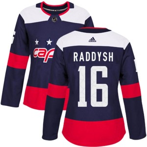 Washington Capitals Taylor Raddysh Official Navy Blue Adidas Authentic Women's 2018 Stadium Series NHL Hockey Jersey