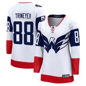 Washington Capitals Bogdan Trineyev Official White Fanatics Branded Breakaway Women's 2023 Stadium Series NHL Hockey Jersey