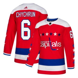 Washington Capitals Jakob Chychrun Official Red Adidas Authentic Youth Alternate NHL Hockey Jersey