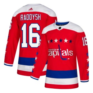 Washington Capitals Taylor Raddysh Official Red Adidas Authentic Youth Alternate NHL Hockey Jersey