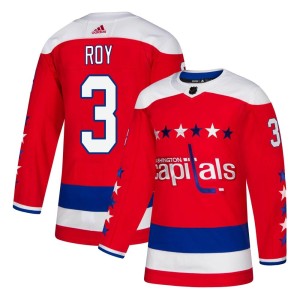 Washington Capitals Matt Roy Official Red Adidas Authentic Youth Alternate NHL Hockey Jersey